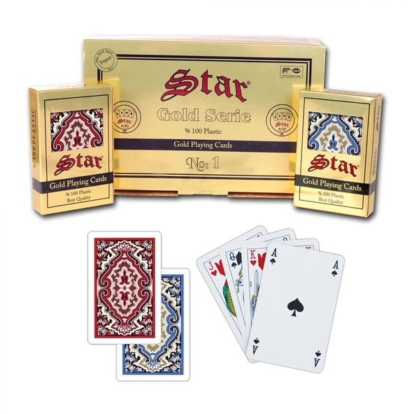 Star Gold Plastik Oyun Kağıdı ürün görseli 1