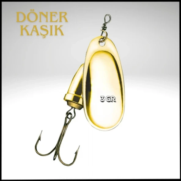 Uyguna-Yakala Altın 3 Gr Döner Kaşık-AŞ.426 ürün görseli 1