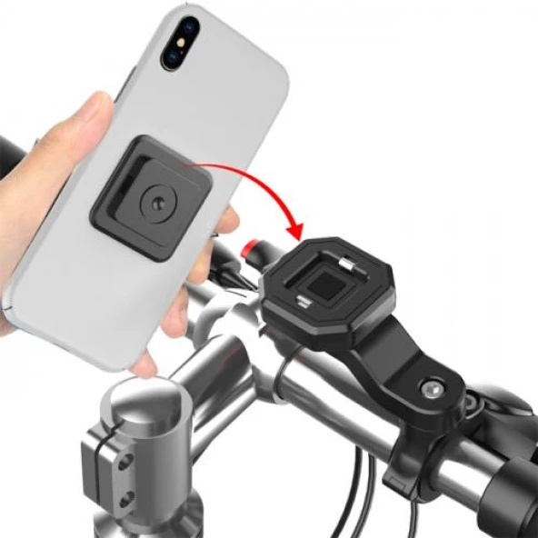 Zhltools 146A 360 Derece Dönebilen Bisiklet Gidonu Telefon Tutucu Stand ürün görseli 1