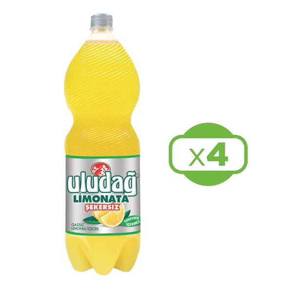Uludağ Limonata Şekersiz 2 lt x 4 Adet - Resim 2