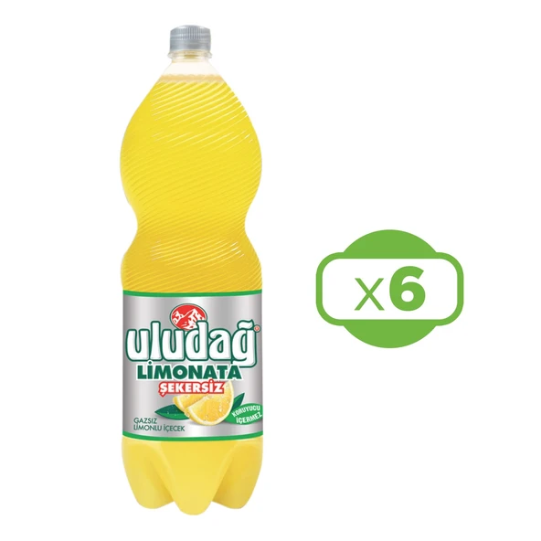 Uludağ Limonata Şekersiz 2 lt x 6 Adet ürün görseli 1