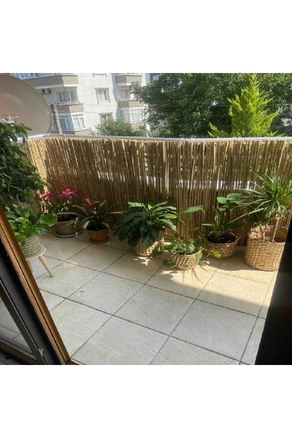 Hasır Evi 70 Cm x 6 Metre Kamış Hasır Bahçe Çiti Balkon Çiti Gölgelik Ve Dekorasyon ürün görseli 1