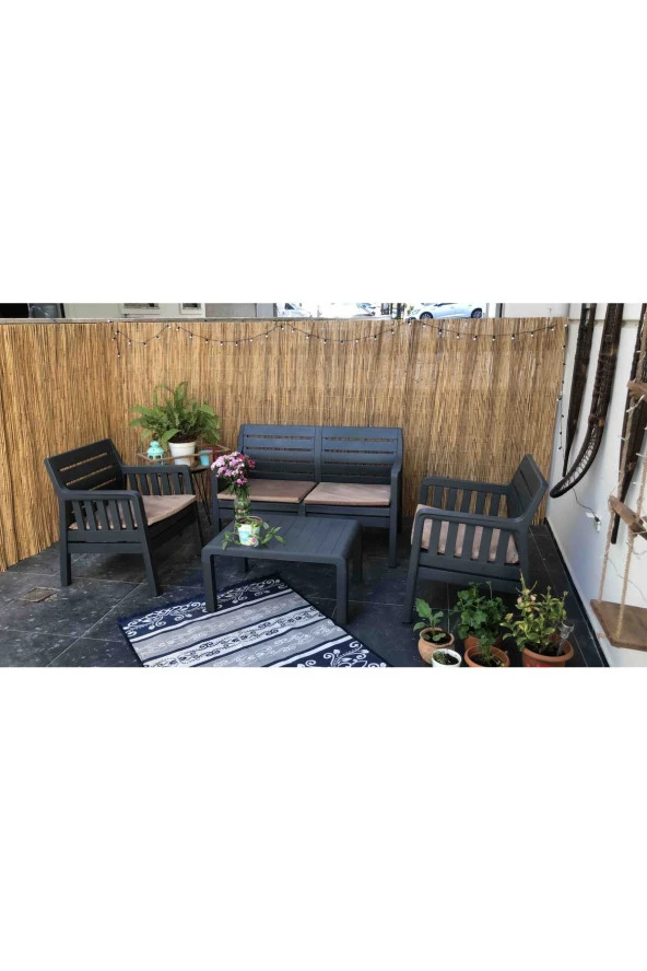 Hasır Evi Kamış Hasır,Bahçe Çiti,Balkon Çiti,Gölgelik 120 Cm x 3 Metre ürün görseli 1