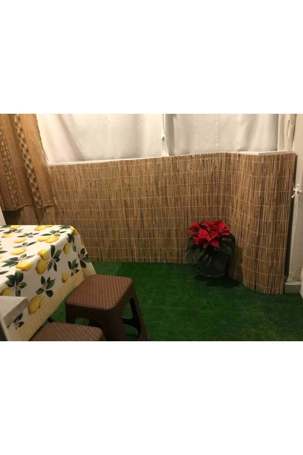 Hasır Evi 70 Cm x 5 Metre Kamış Hasır Bahçe Çiti Balkon Çiti Gölgelik Ve Dekorasyon ürün görseli 1
