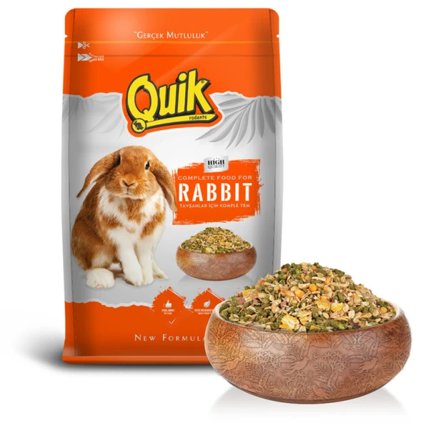 Quik Tavşan Yemi 750 gr ürün görseli 1