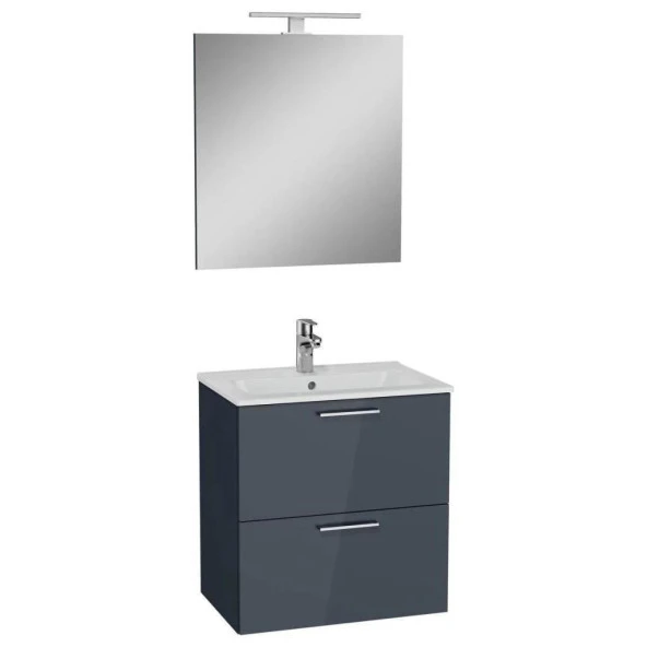 VitrA Mia Antrasit 60cm Banyo Dolabı Set ürün görseli 1