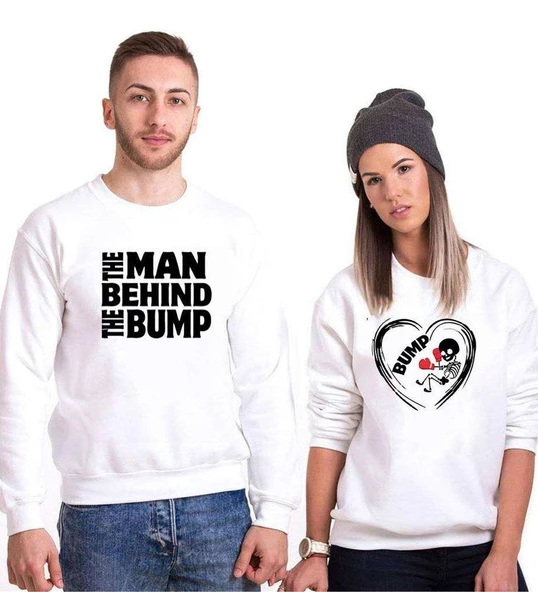 Tshirthane The Man Bump Sevgili Kombinleri Sweatshirt Kombini ürün görseli 1