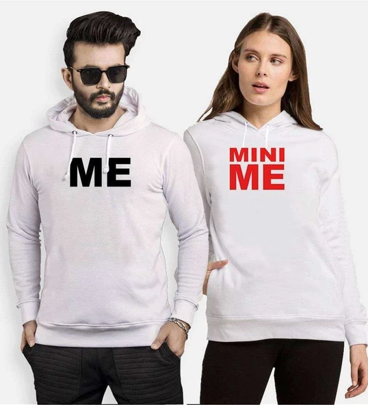 Tshirthane Me Mini Me Sevgili Kombinleri Kapüşonlu Kombini ürün görseli 1