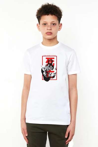 The Mad Titan Thanos Beyaz Çocuk Bisikletyaka Tshirt ürün görseli 1