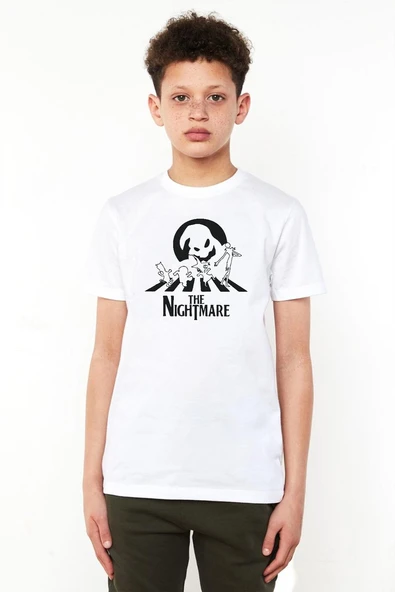 The Nightmare Oogie Boogie Beyaz Çocuk Bisikletyaka Tshirt ürün görseli 1