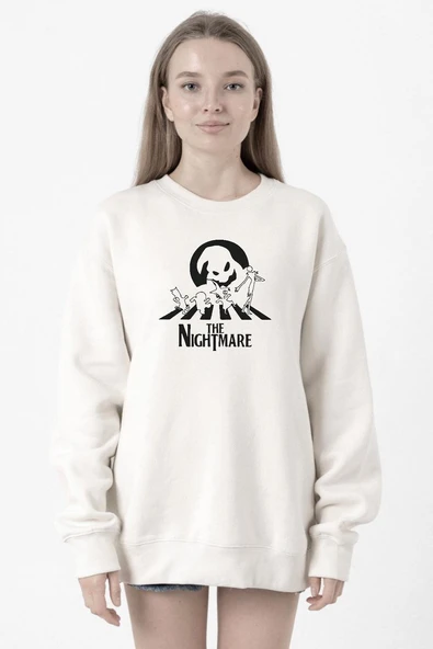The Nightmare Oogie Boogie Beyaz Kadın 2ip Sweatshirt ürün görseli 1