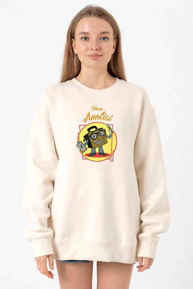The Umbrella Academy Team Analist Ekru Kadın 2ip Sweatshirt ürün görseli 1