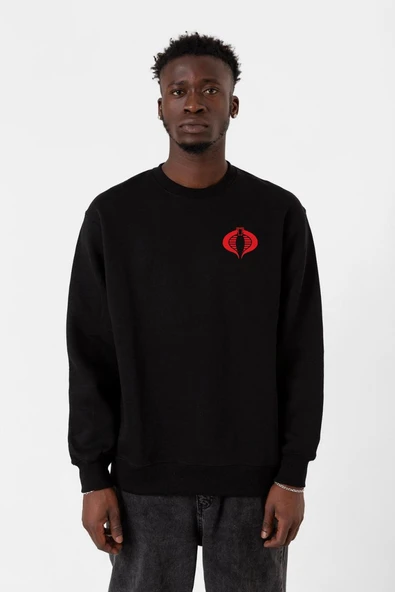 Cobra Kai Logo Siyah Erkek 2ip Sweatshirt ürün görseli 1