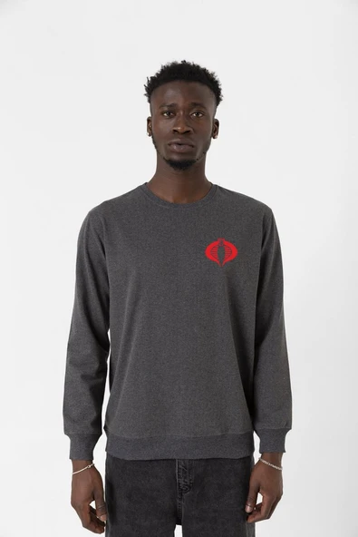 Cobra Kai Logo Füme Erkek 2ip Sweatshirt ürün görseli 1