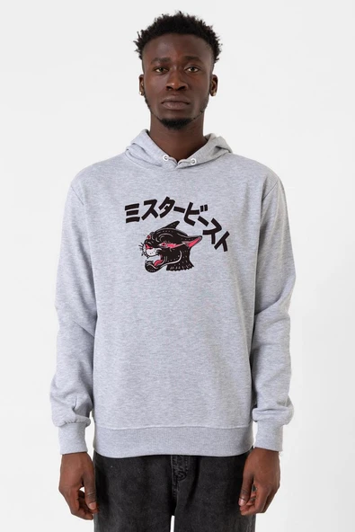 Mr Beast Kanji Grimelanj Erkek Kapşonlu 3ip Sweatshirt ürün görseli 1