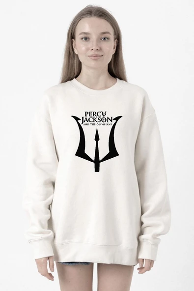 Percy Jackson And The Olympians Beyaz Kadın 2ip Sweatshirt ürün görseli 1