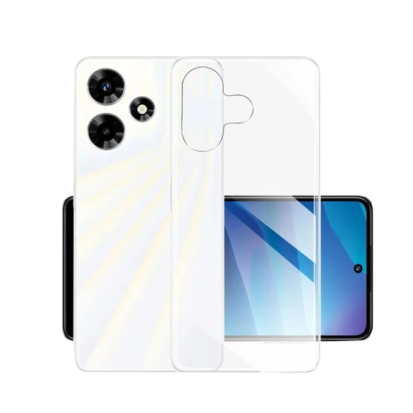 FitCase Infinix Hot 30i Kılıf Kamera Korumalı Silikon Şeffaf Kapak ürün görseli 1