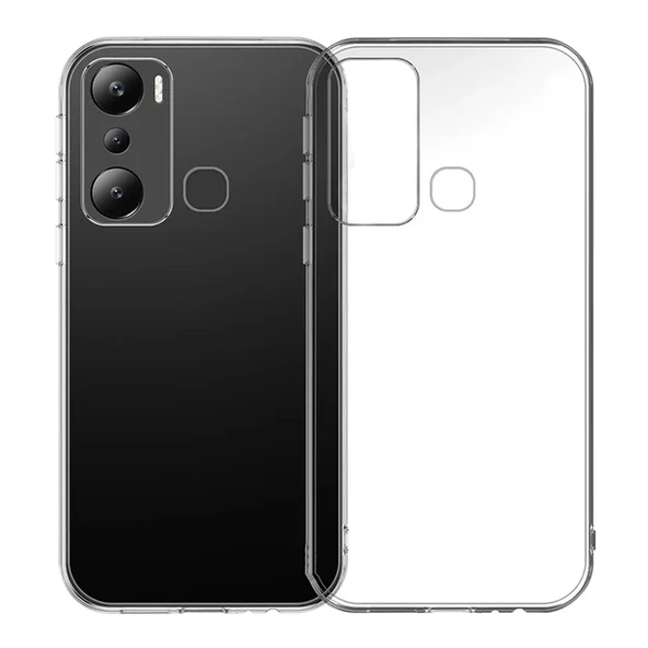 FitCase Infinix Hot 20i Kılıf Kamera Korumalı Silikon Şeffaf Kapak ürün görseli 1