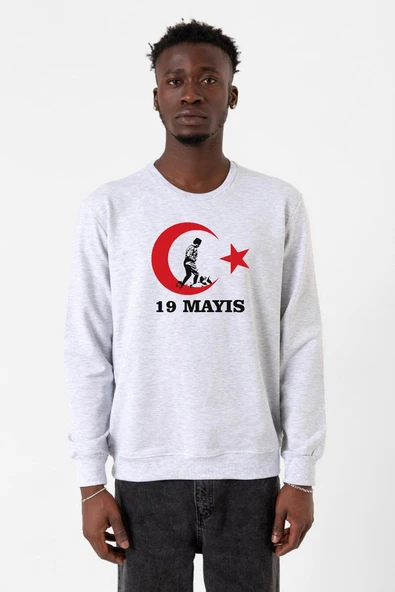 19 Mayıs Ata Karmelanj Erkek 2ip Sweatshirt ürün görseli 1