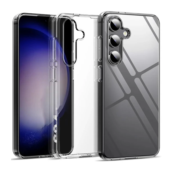 FitCase Samsung Galaxy S24 Plus Kılıf Kamera Korumalı Silikon Şeffaf Kapak ürün görseli 1