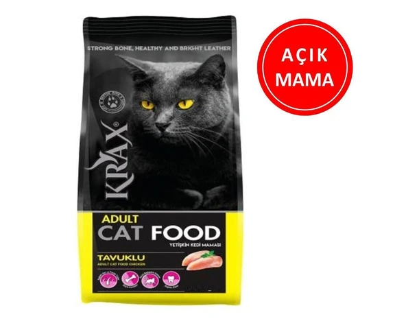 Krax Tavuklu Kedi Maması 1 Kg AÇIK ürün görseli 1