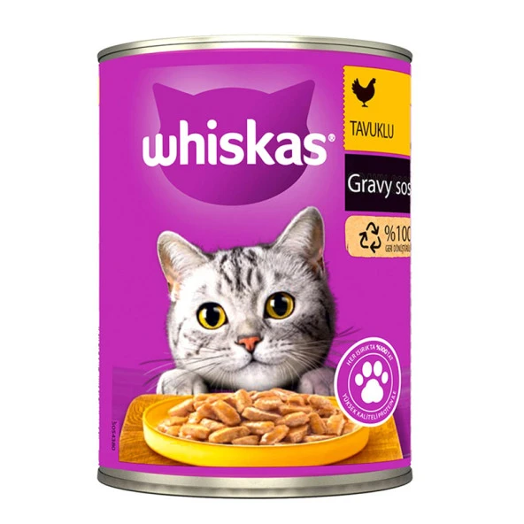 Whiskas Tavuklu Gravy Konserve 400 Gr ürün görseli 1