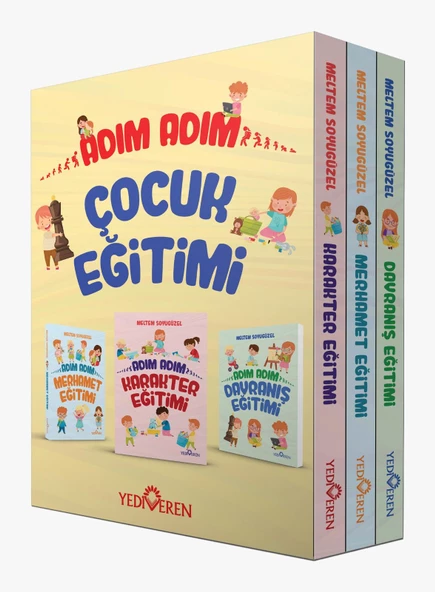 Adım Adım Çocuk Eğitimi Kutulu Set/Meltem Soyugüzel/Yediveren ürün görseli 1