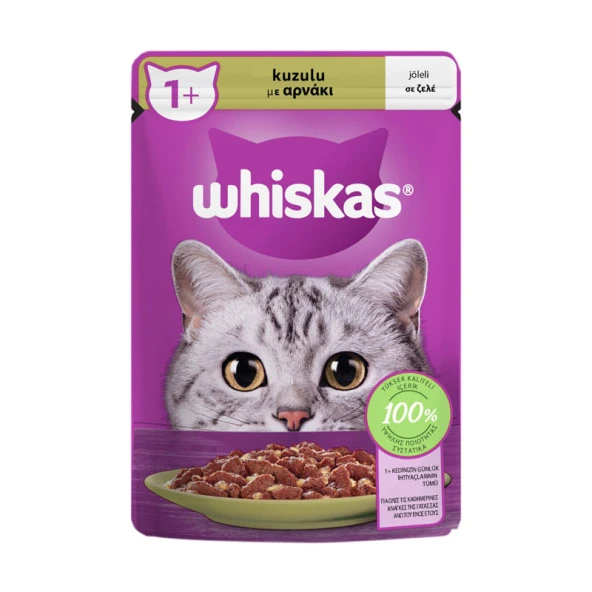 Whiskas Kuzulu Jöleli Yaş Mama 85 Gr ürün görseli 1