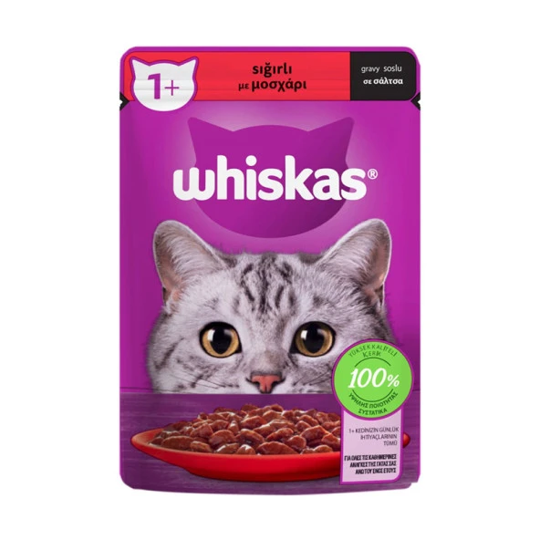 Whiskas Sığırlı Gravy Yaş Mama 85 Gr ürün görseli 1