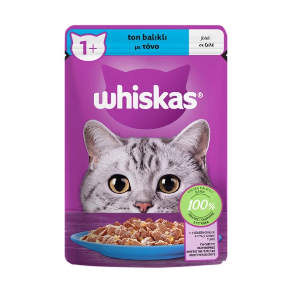 Whiskas Ton Balıklı Jöleli Yaş Mama 85 Gr ürün görseli 1