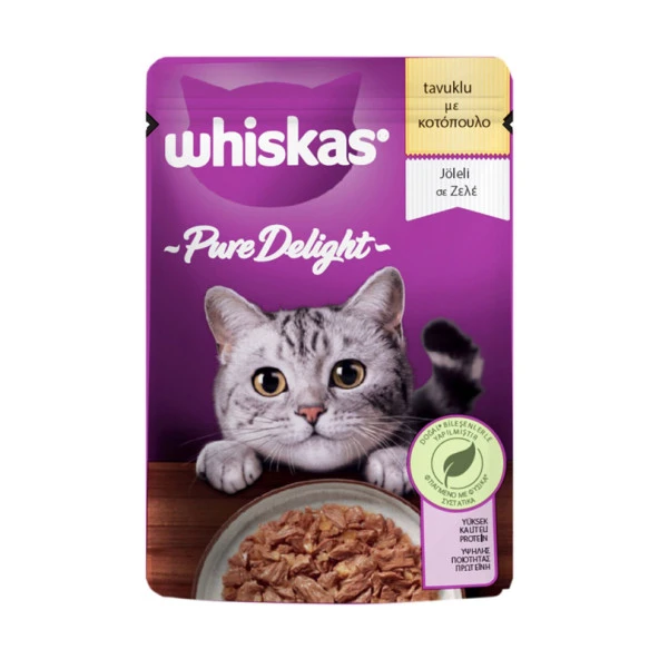 Whiskas Pure Delight Tavuklu Yaş Mama 85 Gr ürün görseli 1