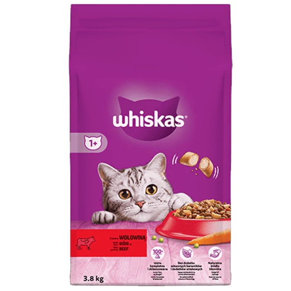 Whiskas Biftekli Yetişkin Kedi Maması 3,8 Kg ürün görseli 1
