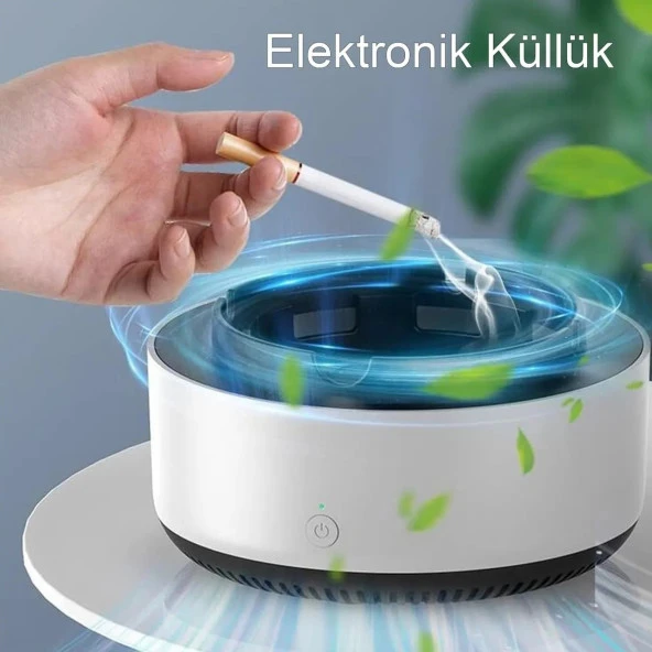 Beyaz Akıllı Küllük, Çok Fonksiyonlu Araba, Ev, Ofis Hava Temizleyici Küllük ürün görseli 1