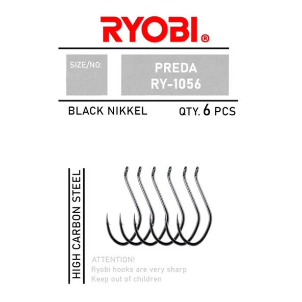 Ryobi Preda RY-1056 Tekli Olta İğnesi  3/0 No - 6 Adet - Resim 2