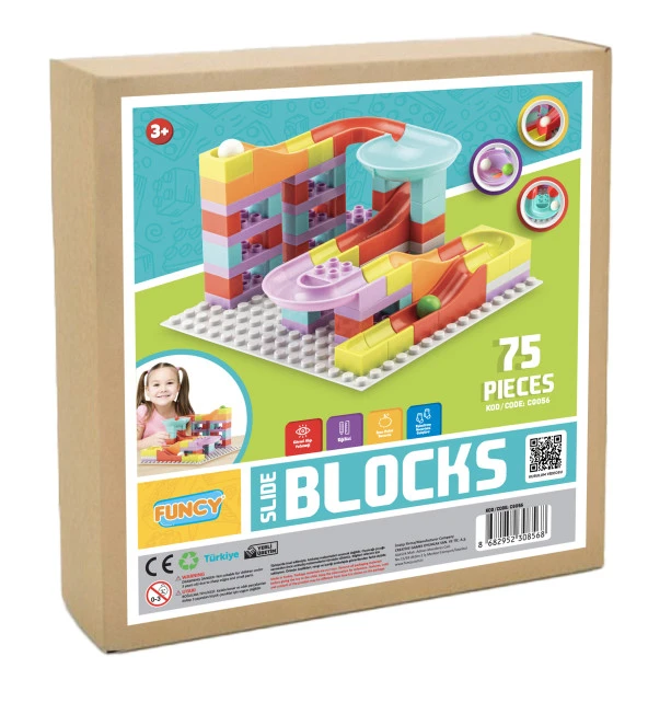 Slide Blocks 75 Parça LegoDuplo Uyumlu - Resim 4