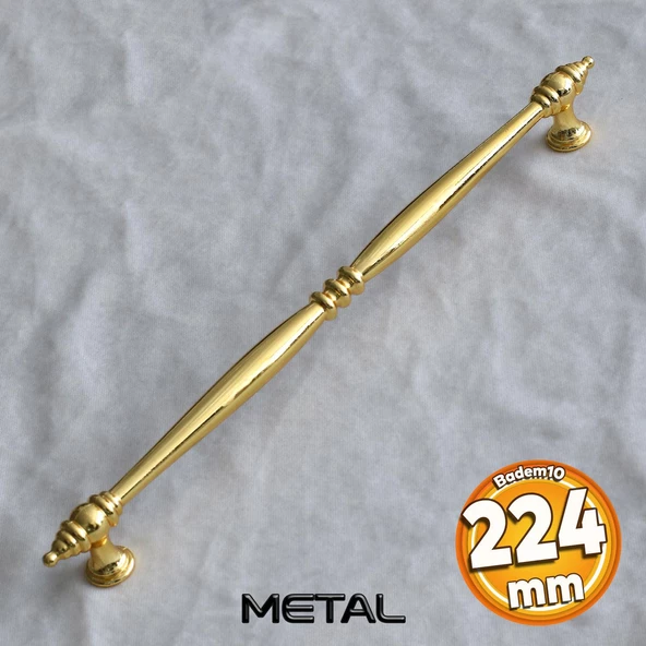 Petek Lüx 224 Mm Gold Altın Mobilya Mutfak Dolabı Çekmece Dolap Kulpu Kulpları Kulp Kulbu Metal ürün görseli 1