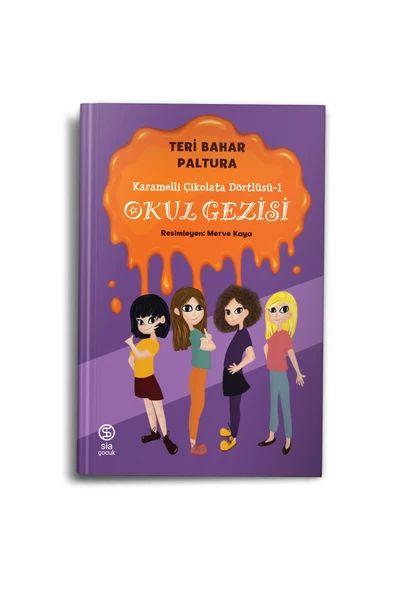 Karamelli Çikolata Dörtlüsü-1 - Okul Gezisi - Teri Bahar Paltura ürün görseli 1