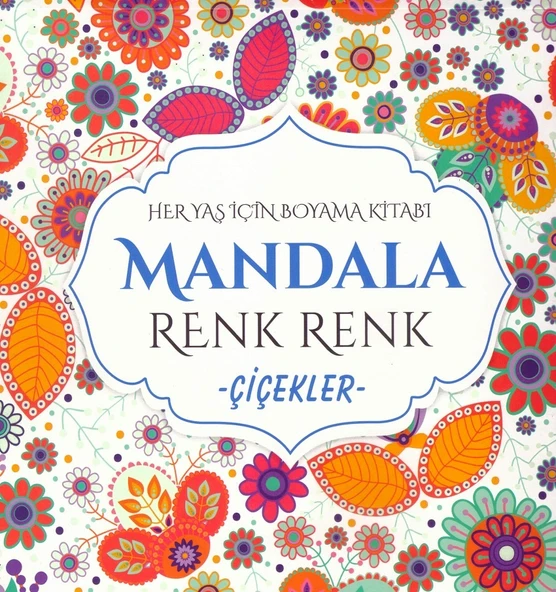 EVRENSEL MANDALA RENK RENK-ÇİÇEKLER ürün görseli 1