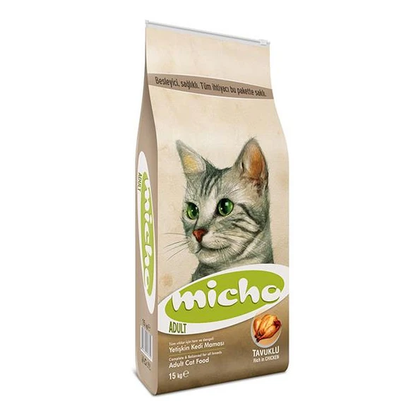Micho Adult Cat Tavuklu Hamsi ve Pirinç  Kedi Maması 1,5 kg ürün görseli 1