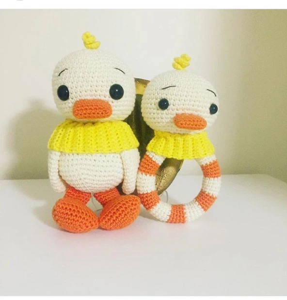 Ördek Set Amigurumi Organik Oyuncak ürün görseli 1
