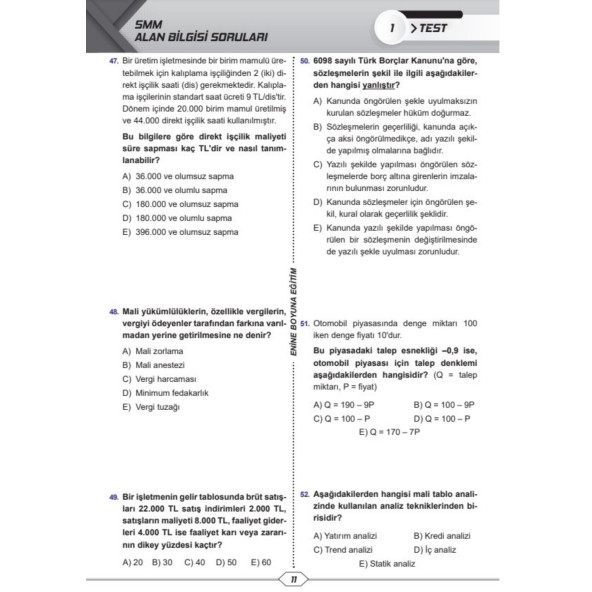 SMMM Çıkacak Sorular Deneme Seti (6 Deneme) - Resim 4