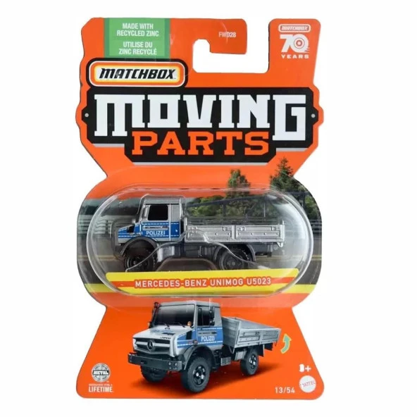 Matchbox 1:64 Arabalar FWD28 HLF98 MERCEDES BENZ UNIMOG U5023 ürün görseli 1
