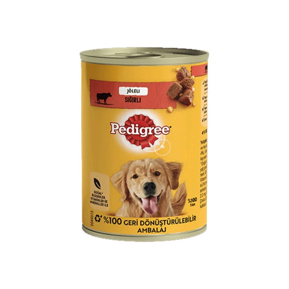 Pedigree Sığırlı Jöleli Konserve 400 Gr ürün görseli 1