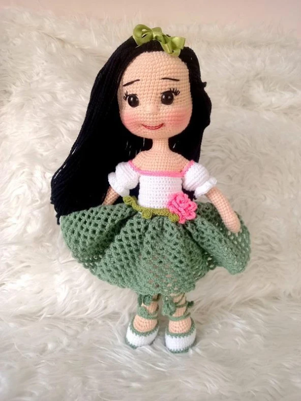 Şirin Neva Bebek Amigurumi Organik Oyuncak ürün görseli 1