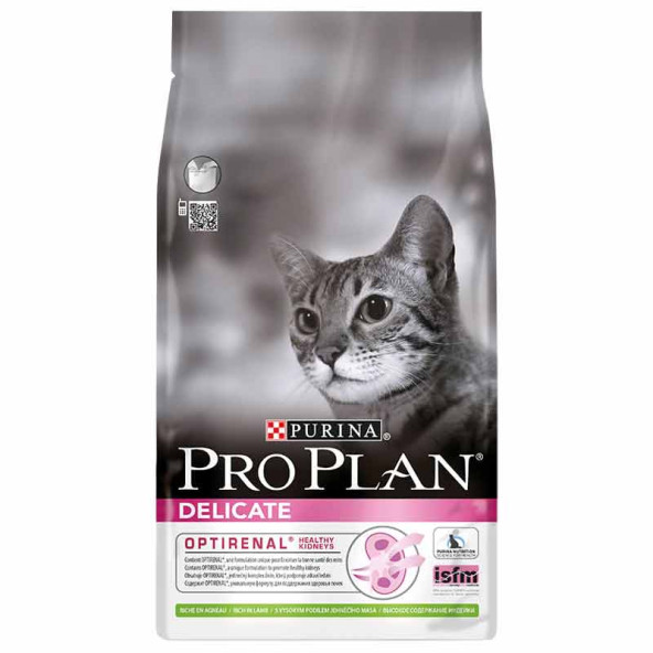 Proplan Delicate Kuzu Etli Yetişkin Kedi Maması 2X1 Kg. Metal Açık Paket ürün görseli 1