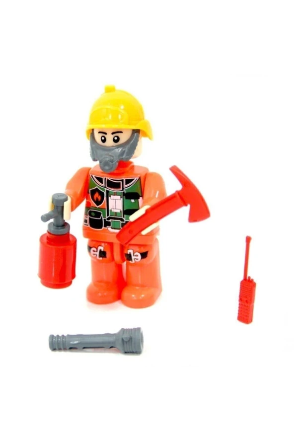 Özbayraktar Fire Fighter İtfaiye Figürü Lego Seti - Resim 2