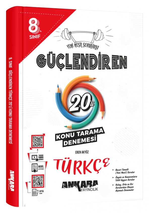 Ankara 8. Sınıf Lgs Güçlendiren Türkçe 20 Li Konu Tarama Denemesi 2023 ürün görseli 1
