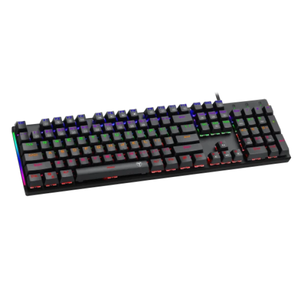 T-DAGGER NAXOS, T-TGK310, USB Kablolu, Türkçe Q, Rainbow RGB, Mechanical, Blue Switch, Gaming Klavye Powered By REDRAGON ürün görseli 1
