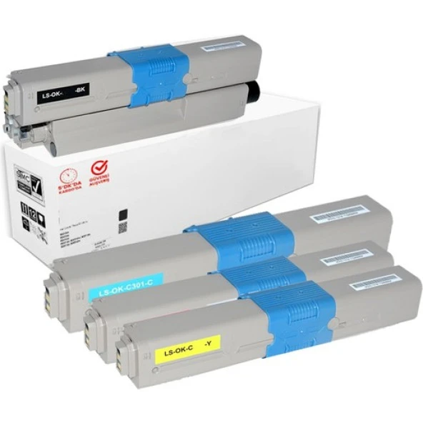 PlusPrint Oki MC562-MC562DN- MC562 Uyumlu Muadil Toner  4 Renk ürün görseli 1