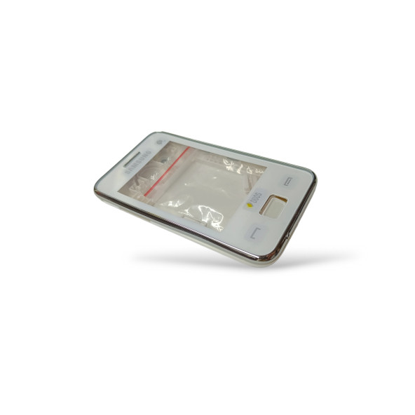 Samsung S5220 Kasa Samsung S5222 Star 3 Uyumlu Beyaz Renk Orta Kasa Ön Arka Kapak Tuş Takımı ürün görseli 1